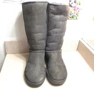 Authentic grey tall uggs